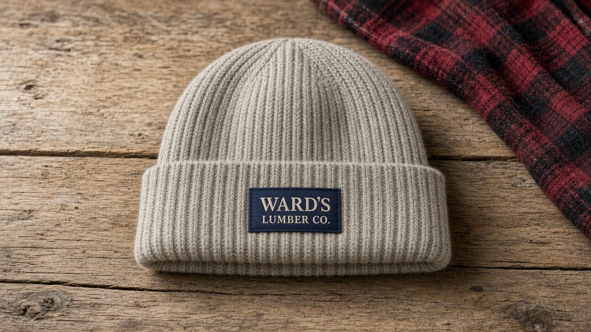 Birch Watch Cap: cream rib-knit beanie