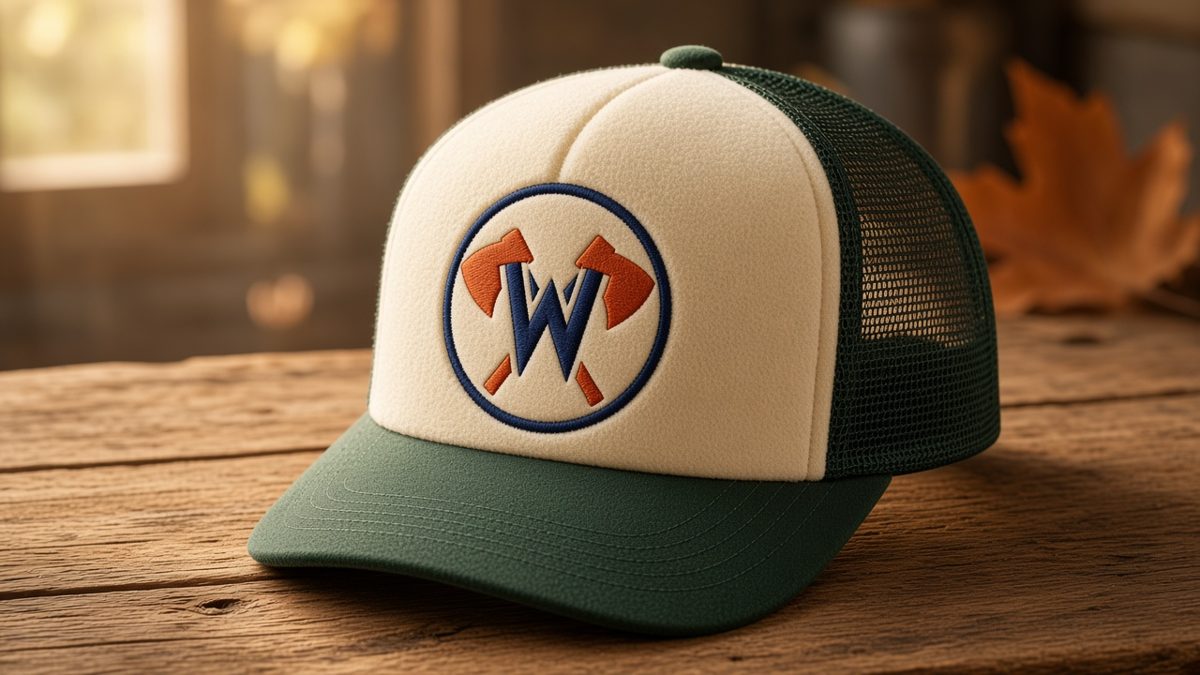 Spruce Trucker: forest green trucker hat